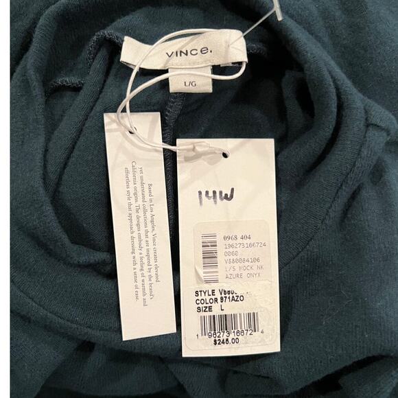 NWT Vince Mock Neck Long Sleeve A-Line Dress Size Large - Picture 6 of 9